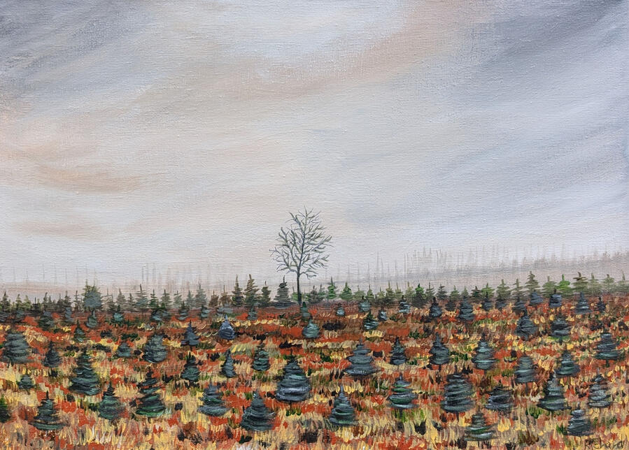 Acrylic on Canvas.